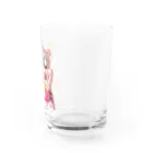 寝不足うさぎのアイシテ寅のコ Water Glass :right