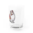 オリジナル工房プリントンのシェットランドシープドッグ イラストプリント Water Glass :right