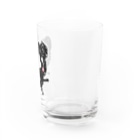 usa100のヨーガくま Water Glass :right