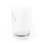 TaikiRacingClubShopのmarulogo【EDI】kuro Water Glass :right