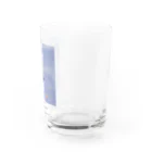 HELLOの般若心経と青い鳥 Water Glass :right