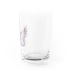 🐾ろくと🐾のシロフクロウ Water Glass :right