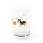 ガラムマサラのドット絵中型犬 Water Glass :right