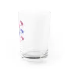 もぐもぐパルプの斜視の犬（ビビッド） Water Glass :right