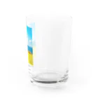 UKAWA LOVERSの青い海と黄金の棚田 Water Glass :right