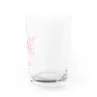 VIETSTAR★１０８のレトログラス　ピンクの木 グラス右面