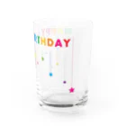 VIETSTAR★１０８のレトログラス　Happy Birthday  Water Glass :right
