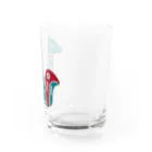 VIETSTAR★１０８のレトログラス　クリスマスなワンコ Water Glass :right