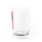 TSUKIKOU SHOP の投げキッスの女の子 Water Glass :right