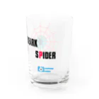 あらしまやメダカ公式グッズのあらしまやメダカ公式BEARK　SPIDERグッズ（白） Water Glass :right