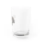 動物が好きなお絵描きさんのサンタさんがやって来たぞ Water Glass :right