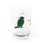 犬と鳥のマメと好きなもの Water Glass :right