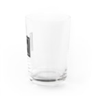 モノクロフィットネスのMONOQLO fitnessロゴ Water Glass :right