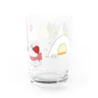 NEZU3の雪だるまねずみ Water Glass :right