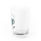 バニラ＆チッチのコーヒーカップ文鳥☕  (文鳥の日 2021記念) Water Glass :right