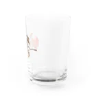 Fujioka_shopの赤いバラ Water Glass :right