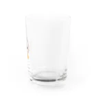 さくらもちの三つ編み女の子(オレンジ色) Water Glass :right