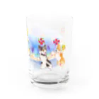 朱留のお祭りコーギー犬 Water Glass :right