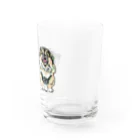 ペキニーズ好きによるペキニーズグッズ屋さんのなかよしペキニーズ Water Glass :right