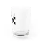 L-moonのチェック〜モノクロ〜 Water Glass :right