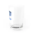 【シマエナガグッズ】ちくわファクトリーの夜空　ふわふわ Water Glass :right