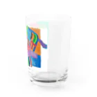 futaba_npoのトラとライオンとメガネ Water Glass :right