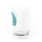 KOKaKのおじキャメル　ロゴはな Water Glass :right