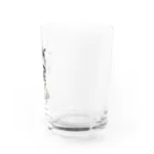 ハチワレ猫のハチベエのお上品なキジトラ猫 Water Glass :right