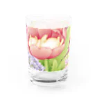 とむのもちもちねことお花畑 Water Glass :right