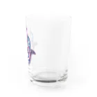 IZANAMI by Akane Yabushitaの誕生石色✋ハムサの手（2月・アメジスト） Water Glass :right