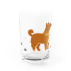 ちゃちゃまるふどーさんのてくてく柴くん Water Glass :right