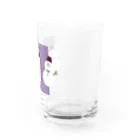 Hinaのまるくて かわいい purple Water Glass :right