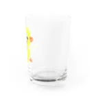 🤍一ノ瀬 彩 🐇⸒⸒ suzuri支店🤍の甘えんぼヒヨコ【ゆめかわアニマル】 Water Glass :right