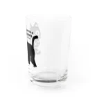 イラスト MONYAAT のやみねこ、ろっぽ Water Glass :right