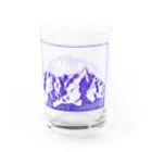 まつのき商店の槍穂高連峰　青ペン Water Glass :right