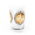 Prism coffee beanの【Lady's sweet coffee】ラテアート エレガンスリーフ ～2杯目～ Water Glass :right