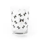 みきぞーん｜保護猫 ミッキー画伯と肉球とおともだちのjolene 総柄 Water Glass :right