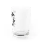 和桜デザイン書道の直筆「私は自分の価値観で生きています」 Water Glass :right