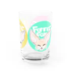 けだまふぁくとりーのフェネックスリーフェイス Water Glass :right