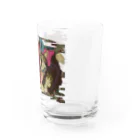 ねこのLAPHCONESSの透過スタイル　阿吽の狛猫ラフ子とヴーリン Water Glass :right