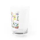 コラージュイラスト作家なおちるのうさぎの畑模様 Water Glass :right