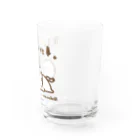 まめこ'ずショップの寝るのが仕事なねこ Water Glass :right