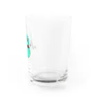 リウスムのチョコミント色の雪だるま Water Glass :right
