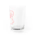 いぬがおちてるのDog’s Eye Water Glass :right