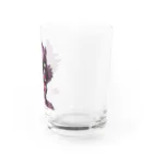 れいしょうのSUZURIのNFT風の狼 ~Wolf Face Is Scary~ Water Glass :right