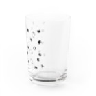 YOO GRAPHIC ARTSのおばけ（名前はまだない） パターン ブラック Water Glass :right