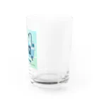 Teal Blue Coffeeのお風呂の時間_tile Ver. Water Glass :right