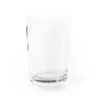 ハチワレ猫のタロの前足長いタロくん Water Glass :right