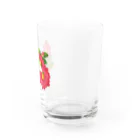 ekoeko ショップのサザンカとメジロ グラス Water Glass :right