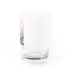 ぽぽこ🐰SHOPのくしくしバニラたん. ハートver Water Glass :right